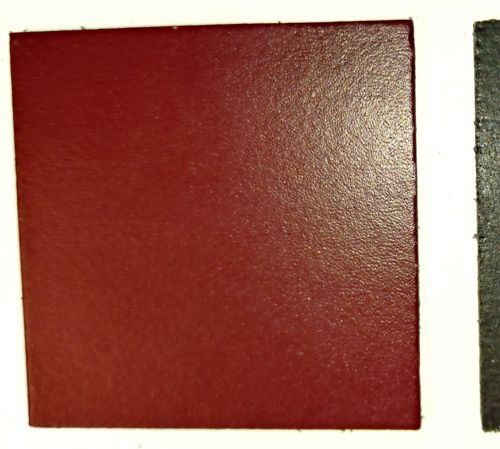 Leather Squares - 60mm x 60mm - Various Colours (Ox Blood Red, 10)